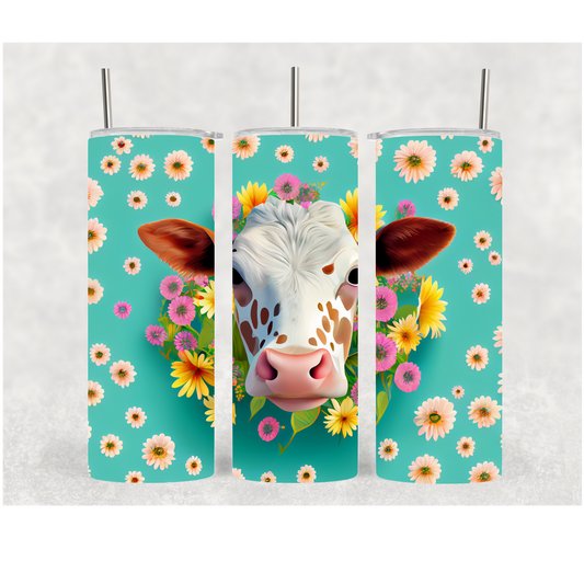 20oz Daisy Cow