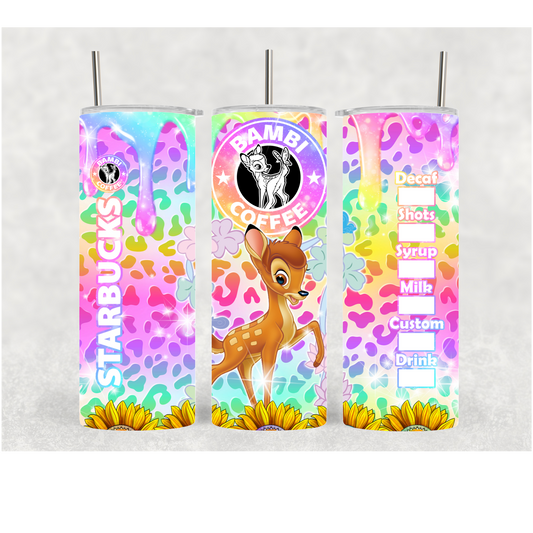 20oz Deer Sunflower