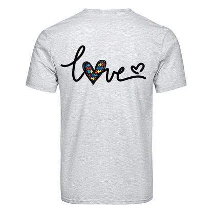 Master Maker Crafts -  DTF Heat Transfer Only - Autism Love - 10" (Shirt/Tote NOT Included)