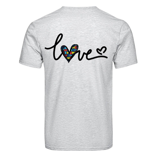 Master Maker Crafts -  DTF Heat Transfer Only - Autism Love - 10" (Shirt/Tote NOT Included)