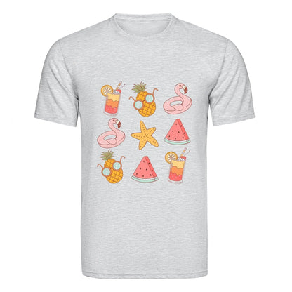 Master Maker Crafts -  DTF Heat Transfer Only - Beach Bar Icons 10" (Shirt/Tote NOT Included)