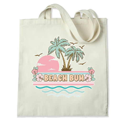 Master Maker Crafts -  DTF Heat Transfer Only - Beach Bum Palm Trees 10" (Shirt/Tote NOT Included)