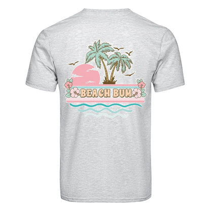 Master Maker Crafts -  DTF Heat Transfer Only - Beach Bum Palm Trees 10" (Shirt/Tote NOT Included)