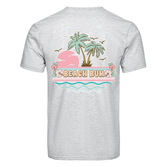 Master Maker Crafts -  DTF Heat Transfer Only - Beach Bum Palm Trees 10" (Shirt/Tote NOT Included)