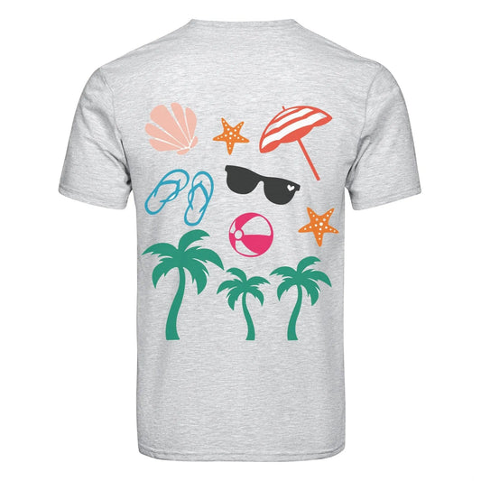 Master Maker Crafts -  DTF Heat Transfer Only - Beach Icons 10" (Shirt/Tote NOT Included)