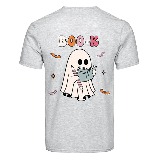 Master Maker Crafts -  DTF Heat Transfer Only - Boo-k Ghost 10" (Shirt/Tote NOT Included)