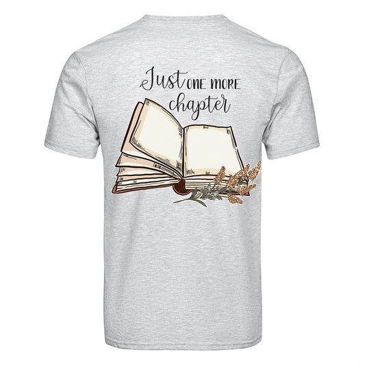 Master Maker Crafts -  DTF Heat Transfer Only - Book One More Chapter - 10" (Shirt/Tote NOT Included)