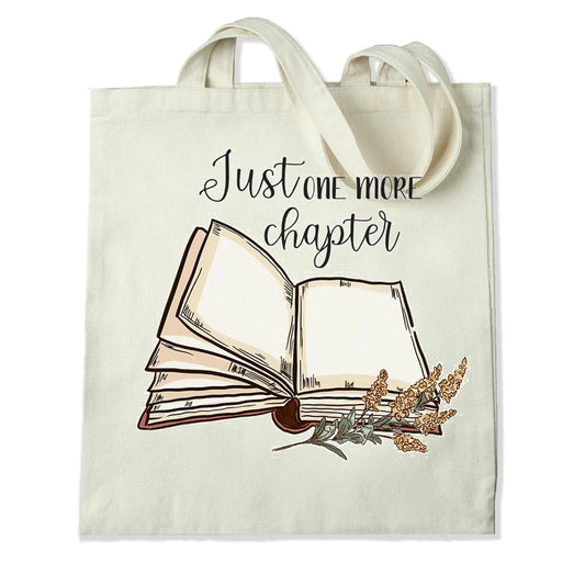 Master Maker Crafts -  DTF Heat Transfer Only - Book One More Chapter - 10" (Shirt/Tote NOT Included)