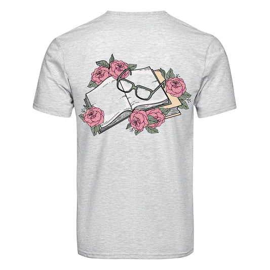 Master Maker Crafts -  DTF Heat Transfer Only - Books & Glasses - 10" (Shirt/Tote NOT Included)