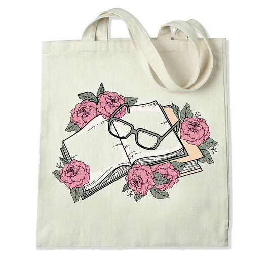 Master Maker Crafts -  DTF Heat Transfer Only - Books & Glasses - 10" (Shirt/Tote NOT Included)