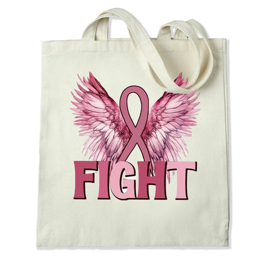 Master Maker Crafts -  DTF Heat Transfer Only - Breast Cancer Fight 10" (Shirt/Tote NOT Included)