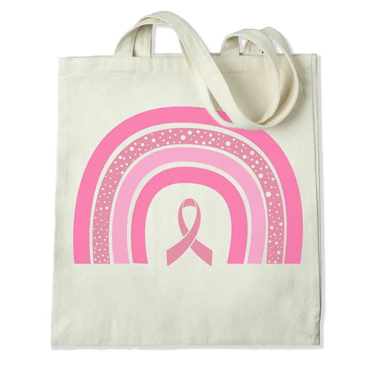 Master Maker Crafts -  DTF Heat Transfer Only - Breast Cancer Rainbow - 10" (Shirt/Tote NOT Included)