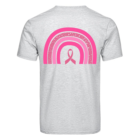 Master Maker Crafts -  DTF Heat Transfer Only - Breast Cancer Rainbow - 10" (Shirt/Tote NOT Included)