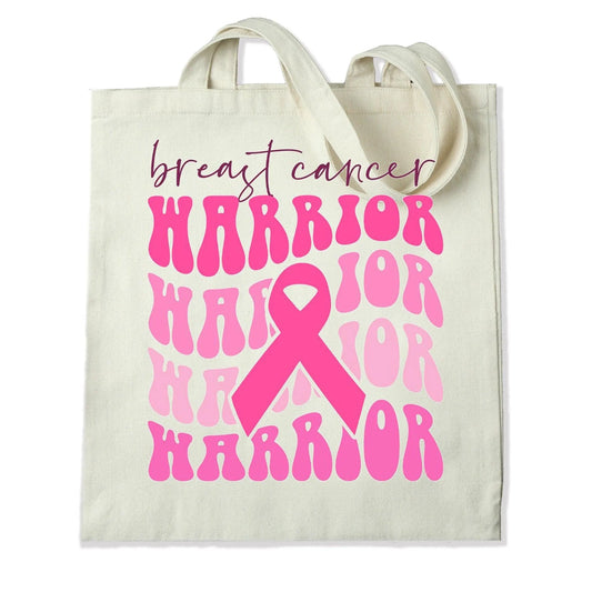 Master Maker Crafts -  DTF Heat Transfer Only - Breast Cancer Warrior - 10" (Shirt/Tote NOT Included)