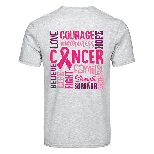 Master Maker Crafts -  DTF Heat Transfer Only - Cancer Courage 10" (Shirt/Tote NOT Included)
