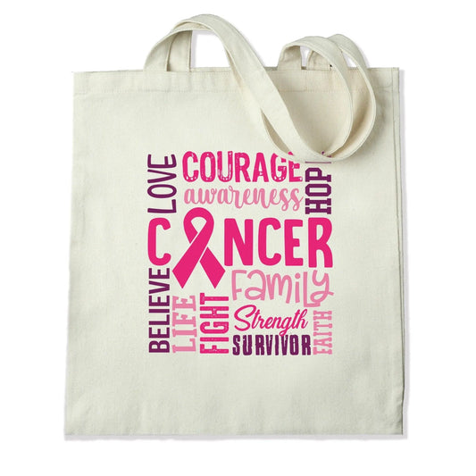 Master Maker Crafts -  DTF Heat Transfer Only - Cancer Courage 10" (Shirt/Tote NOT Included)