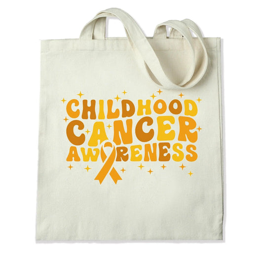 Master Maker Crafts -  DTF Heat Transfer Only - Child Cancer Awareness 10" (Shirt/Tote NOT Included)