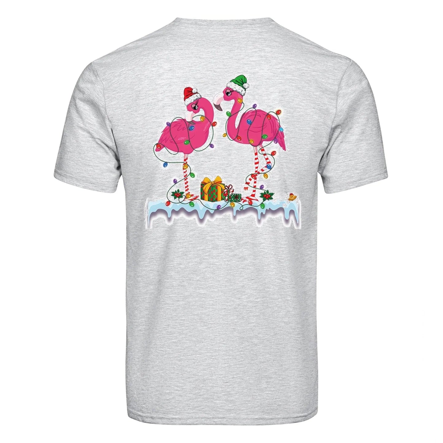 Master Maker Crafts -  DTF Heat Transfer Only - Christmas Flamingo 10" (Shirt/Tote NOT Included)