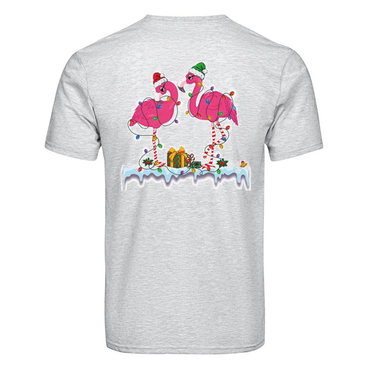 Master Maker Crafts -  DTF Heat Transfer Only - Christmas Flamingo 10" (Shirt/Tote NOT Included)