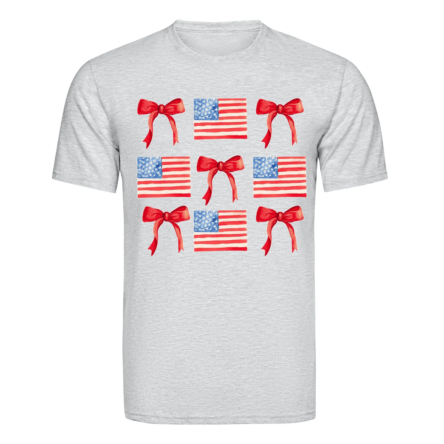 Master Maker Crafts -  DTF Heat Transfer Only - Flags & Bows 10" (Shirt/Tote NOT Included)
