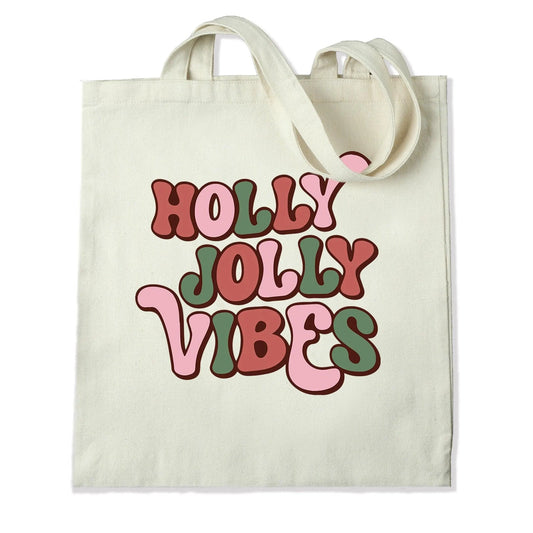 Master Maker Crafts -  DTF Heat Transfer Only - Holly Jolly Vibes 10" (Shirt/Tote NOT Included)