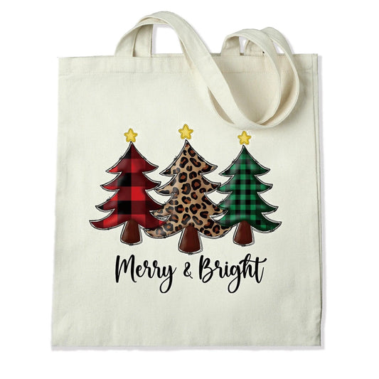 Master Maker Crafts -  DTF Heat Transfer Only - Merry & Bright Plaid 10" (Shirt/Tote NOT Included)