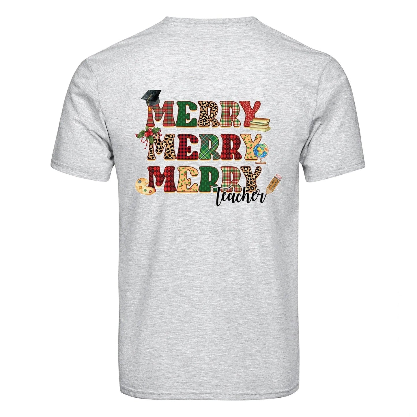 Master Maker Crafts -  DTF Heat Transfer Only - Merry Teacher 10" (Shirt/Tote NOT Included)
