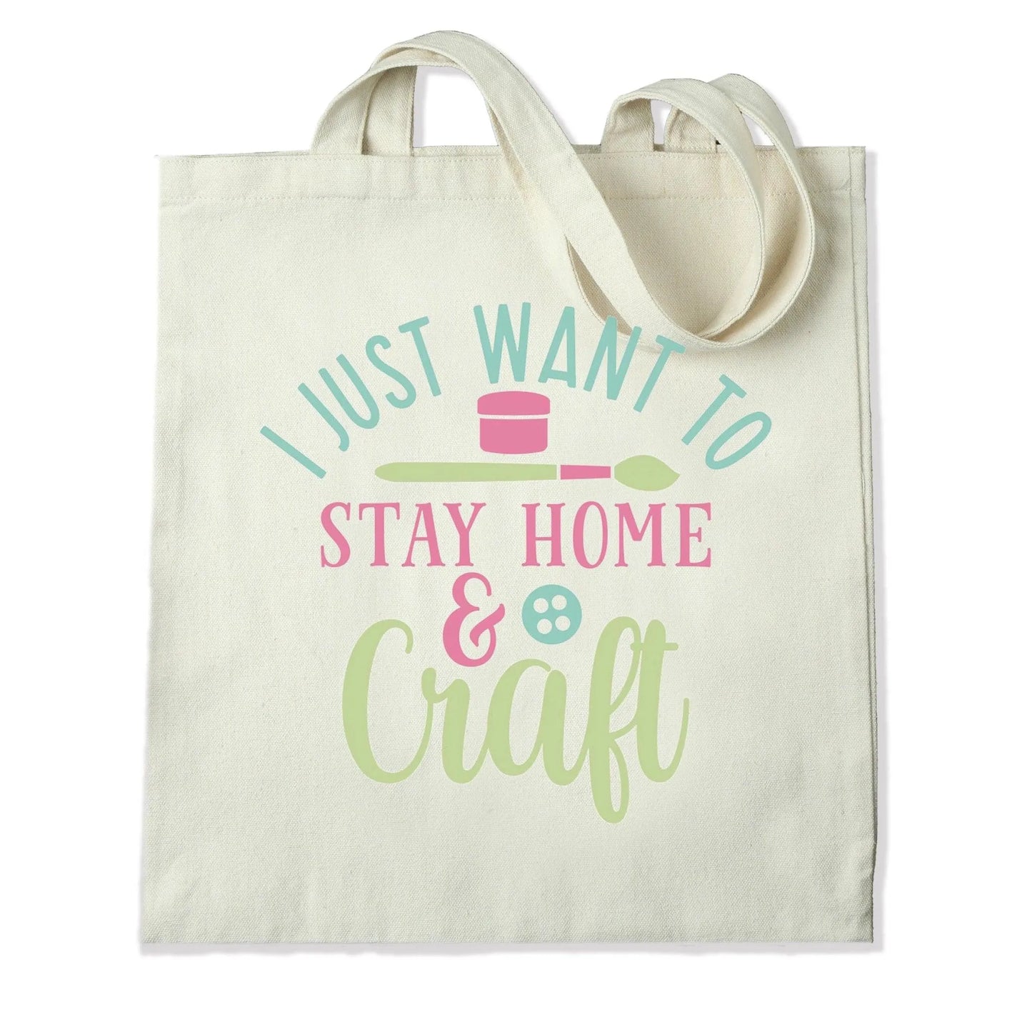 Master Maker Crafts -  DTF Heat Transfer Only - Stay Home & Craft 10" (Shirt/Tote NOT Included)