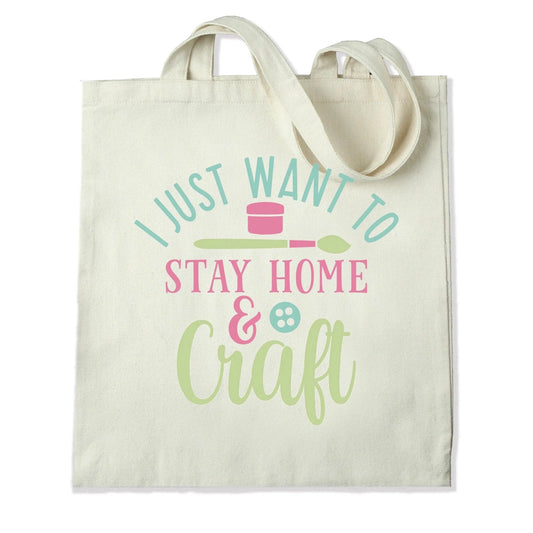 Master Maker Crafts -  DTF Heat Transfer Only - Stay Home & Craft 10" (Shirt/Tote NOT Included)