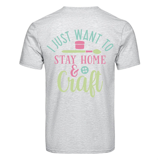 Master Maker Crafts -  DTF Heat Transfer Only - Stay Home & Craft 10" (Shirt/Tote NOT Included)