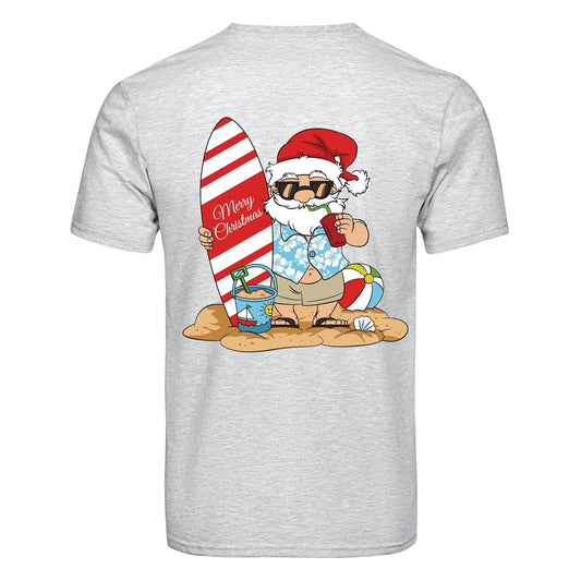 Master Maker Crafts -  DTF Heat Transfer Only - Surfer Santa 10" (Shirt/Tote NOT Included)