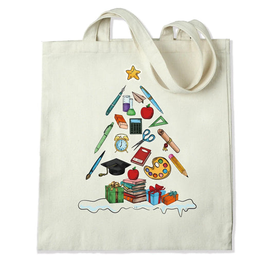 Master Maker Crafts -  DTF Heat Transfer Only - Teacher Christmas Tree 10" (Shirt/Tote NOT Included)