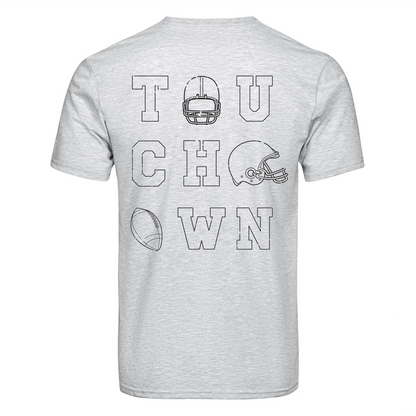 Master Maker Crafts -  DTF Heat Transfer Only - Touchdown White 10" (Shirt/Tote NOT Included)