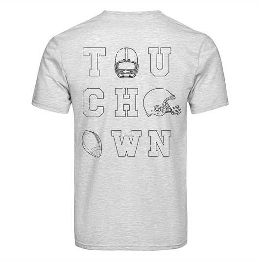Master Maker Crafts -  DTF Heat Transfer Only - Touchdown White 10" (Shirt/Tote NOT Included)