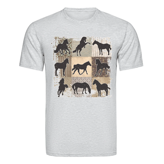 Master Maker Crafts -  DTF Heat Transfer Only - Wild Horses 10" (Shirt/Tote NOT Included)