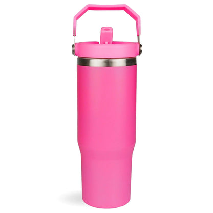 Master Maker Crafts -  22 oz Everyday Flip Straw Tumbler - Hot Pink