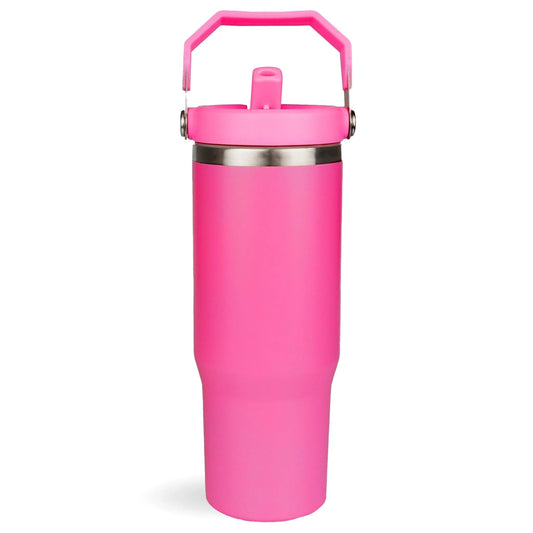 Master Maker Crafts -  22 oz Everyday Flip Straw Tumbler - Hot Pink