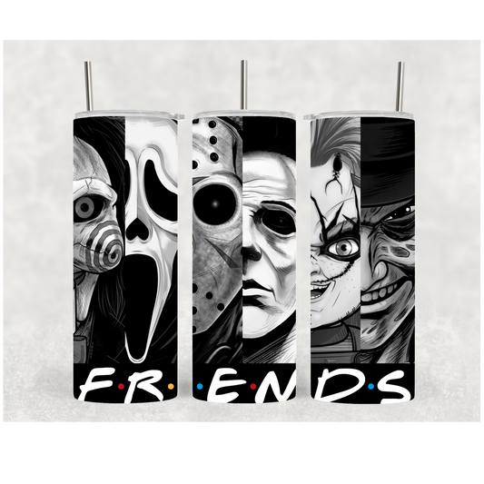 20oz Friends Black & White