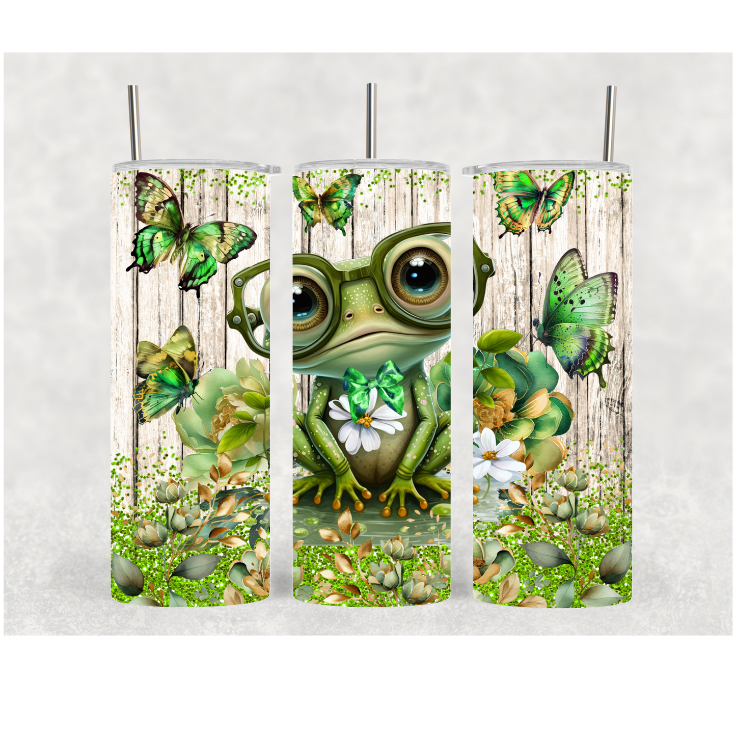 20oz Frog With Glasses