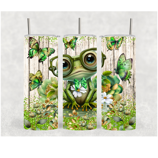 20oz Frog With Glasses