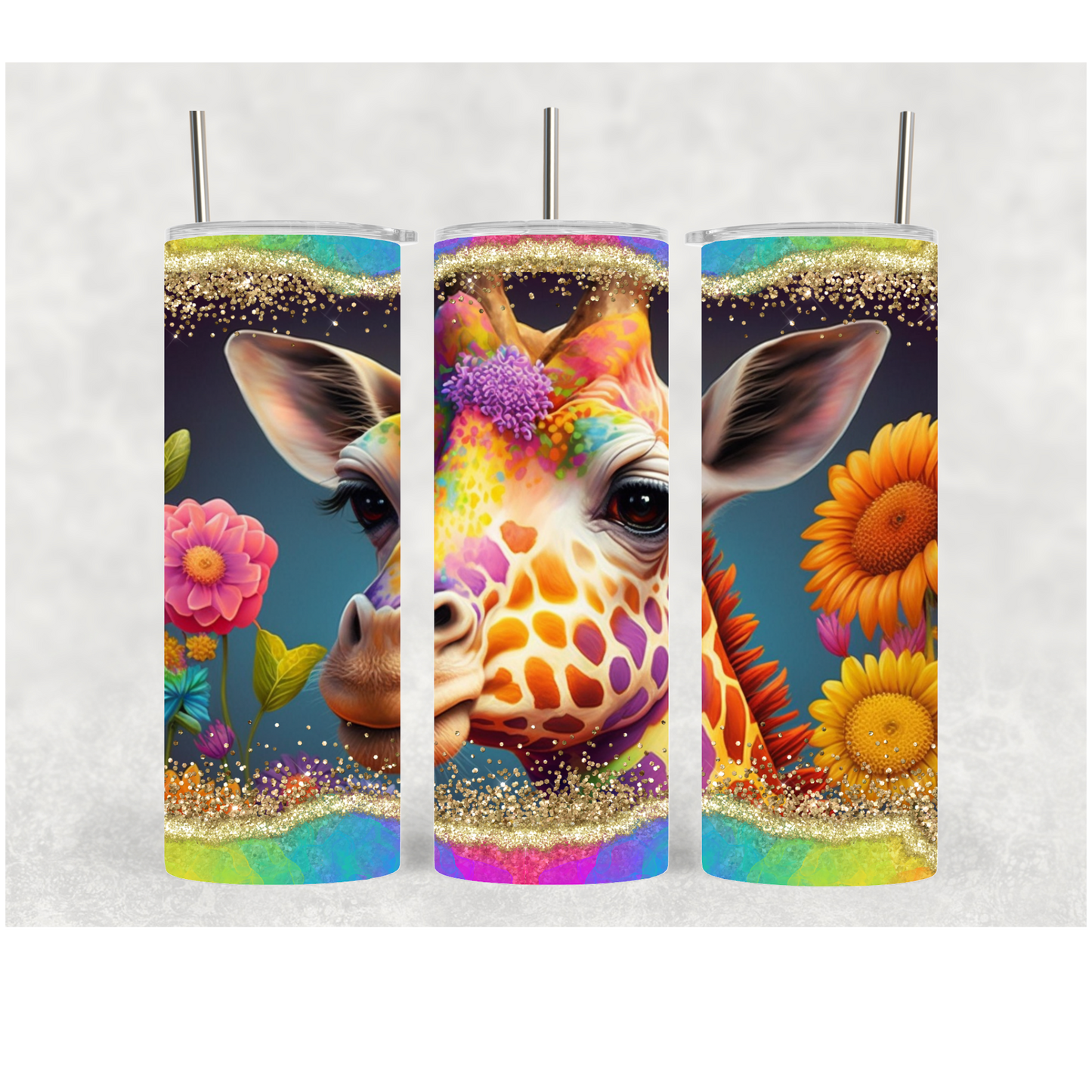 20oz Giraffe Bright