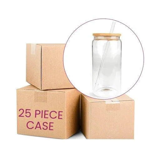 Master Maker Crafts -  16 oz Glass Can Single Wall - Clear