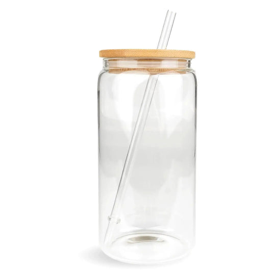 Master Maker Crafts -  16 oz Glass Can Single Wall - Clear