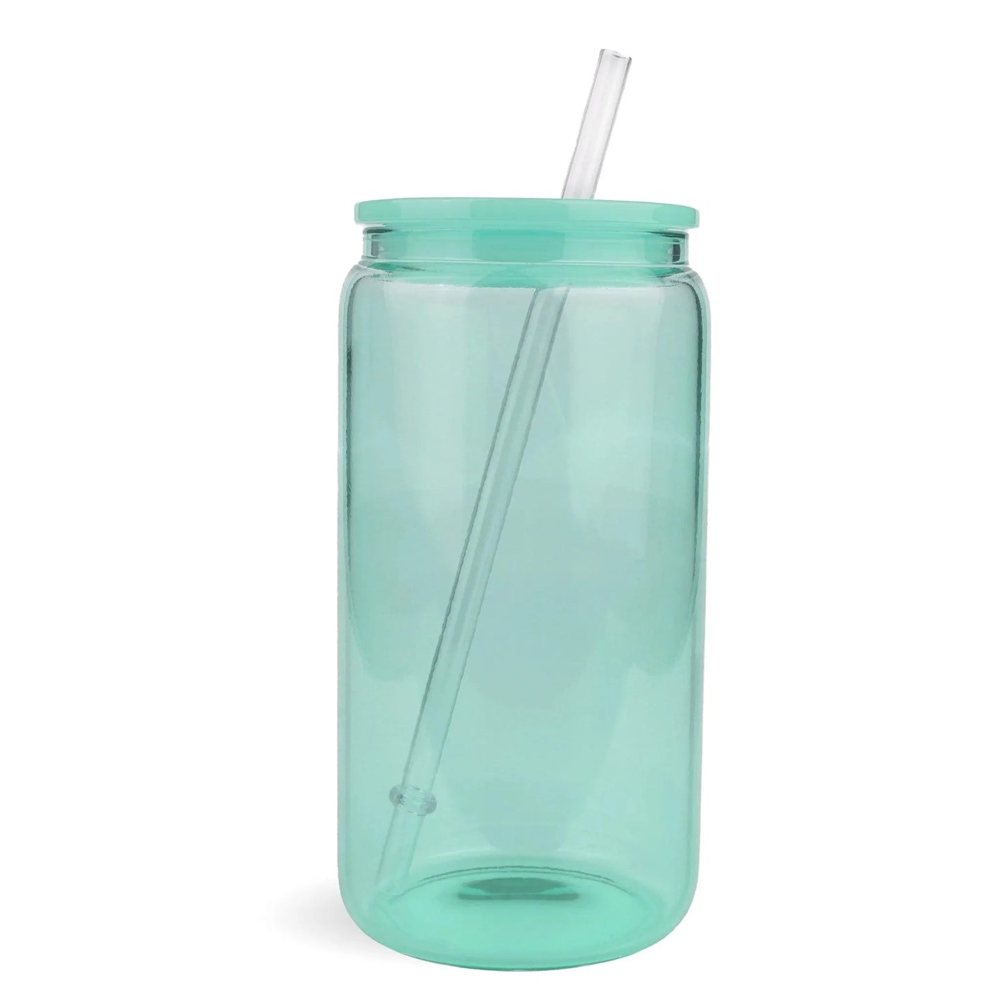 Master Maker Crafts -  16 oz Glass Can Single Wall - Mint Green