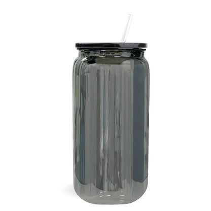 Master Maker Crafts -  16 oz Glass Can Single Wall - Mirrored