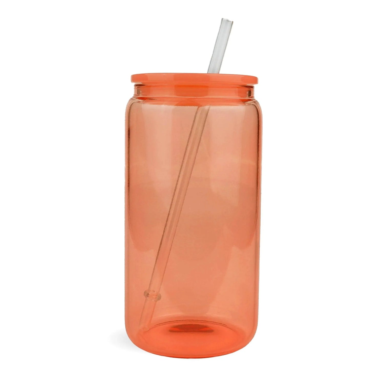 Master Maker Crafts -  16 oz Glass Can Single Wall - Orange