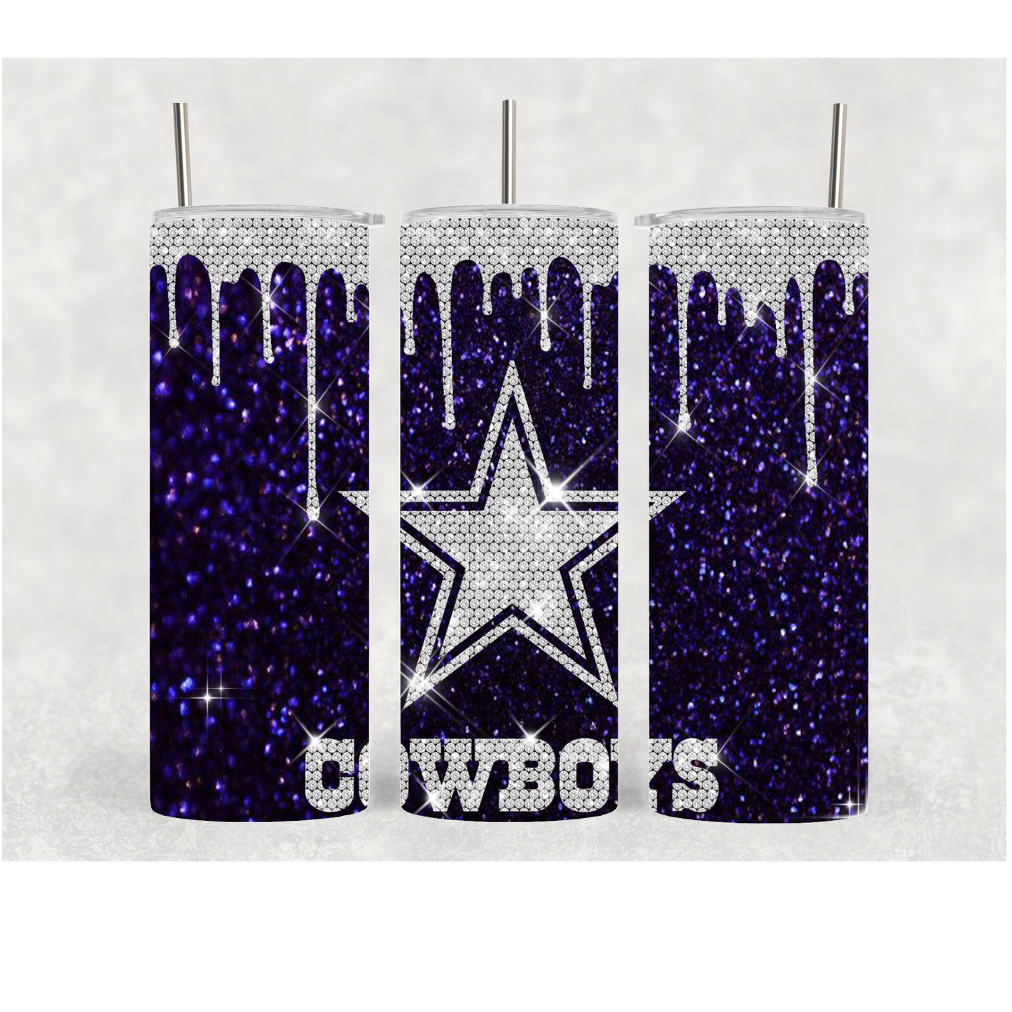 20oz Glitter Cowboys