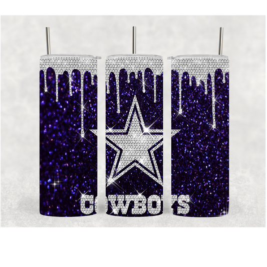 20oz Glitter Cowboys