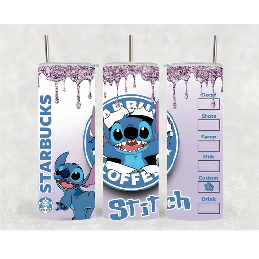 20oz Glitter Drip Ohana