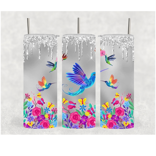 20oz Glitter Hummingbird
